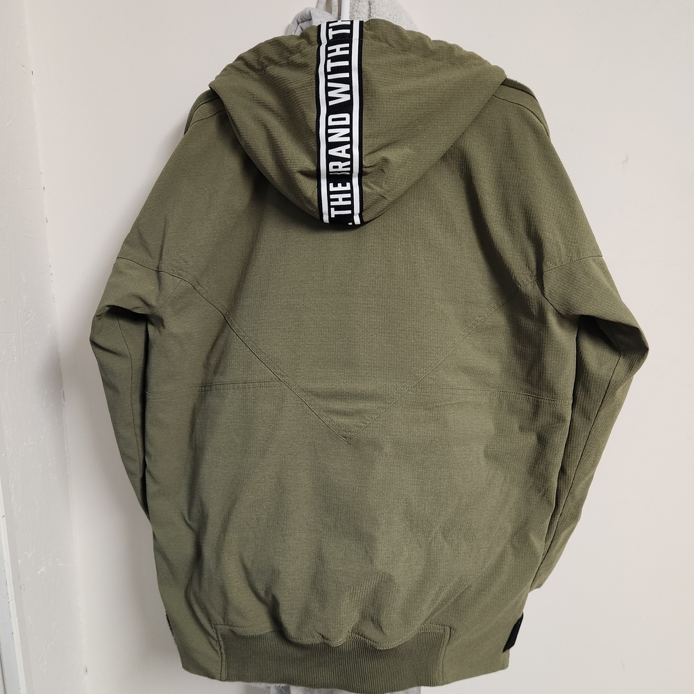 Adidas Men's Green Hooded Windbreaker, Pullover, Jacket, Army Green, Medium, Exc - Picture 2 of 12